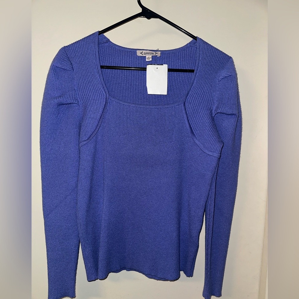 Square Neck Long Sleeve Sweater
